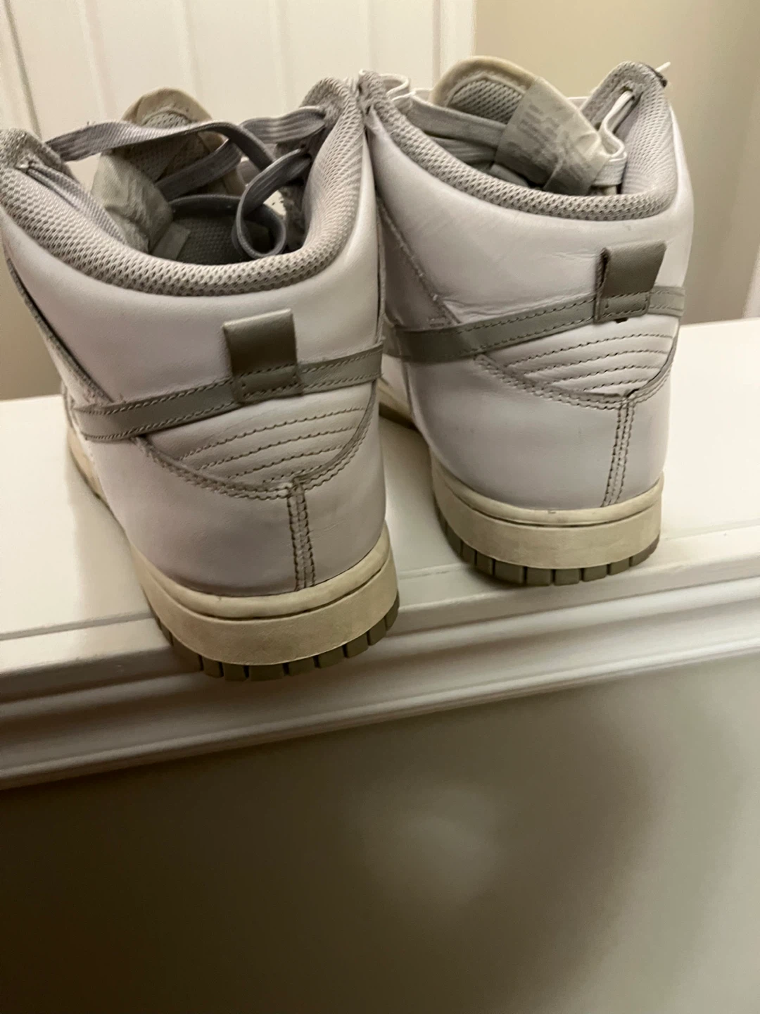 Nike Dunk High White/Grey Size 8.5 - photo 2