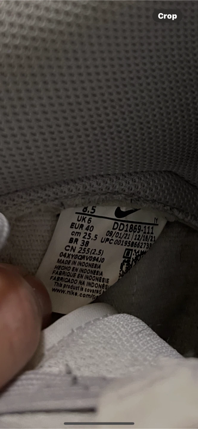 Nike Dunk High White/Grey Size 8.5 - photo 4