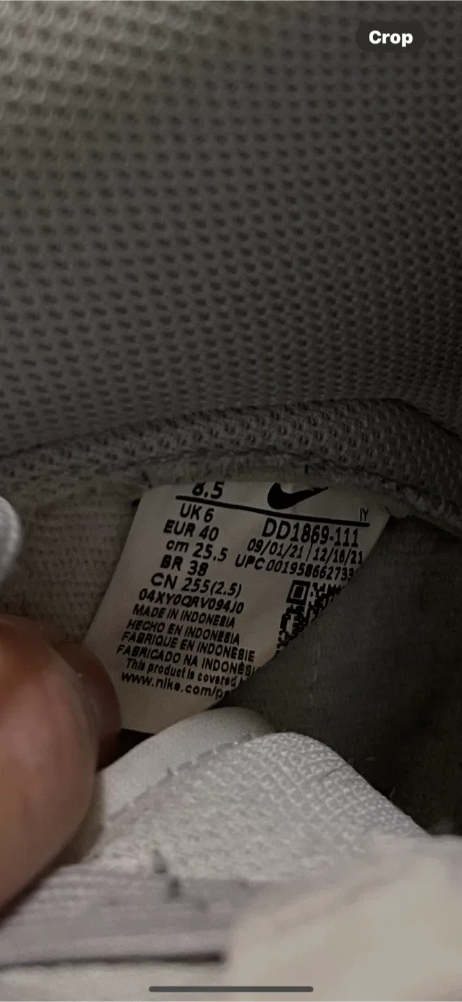 Nike Dunk High White/Grey Size 8.5 image indicator(4)