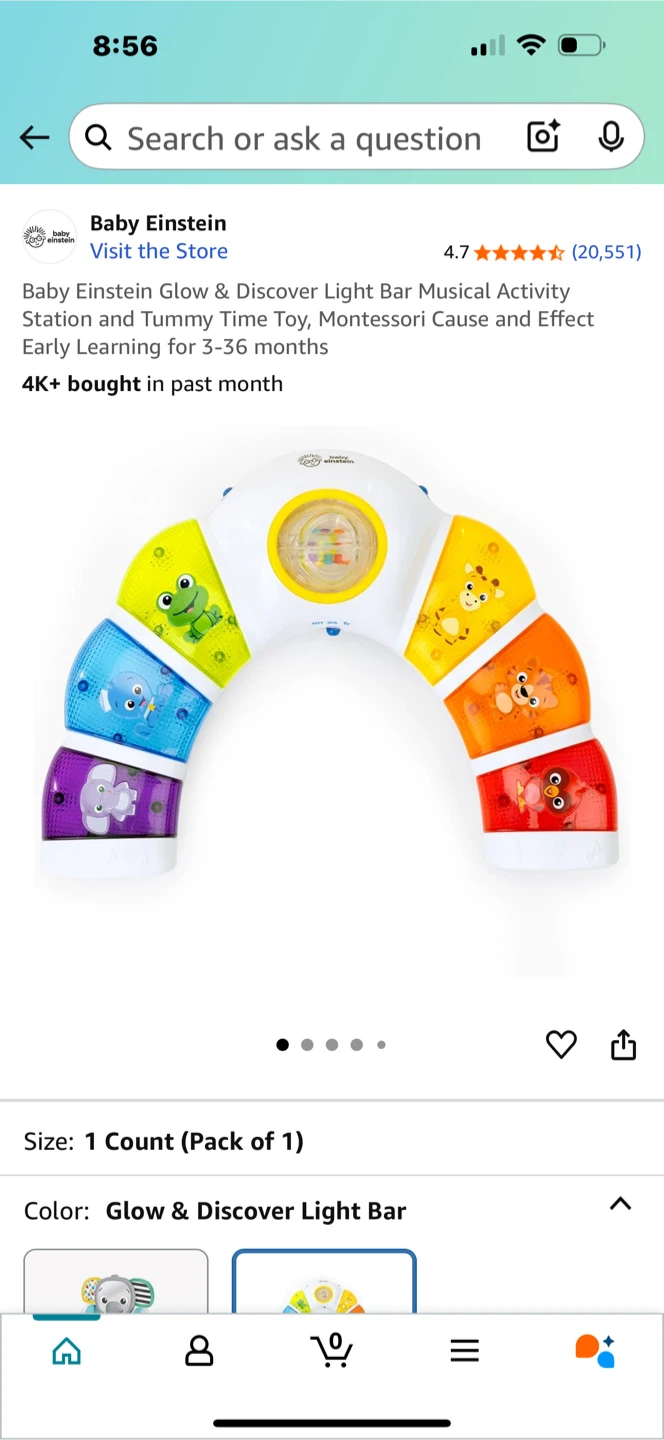 Baby Einstein Glow & Discover Light Bar
