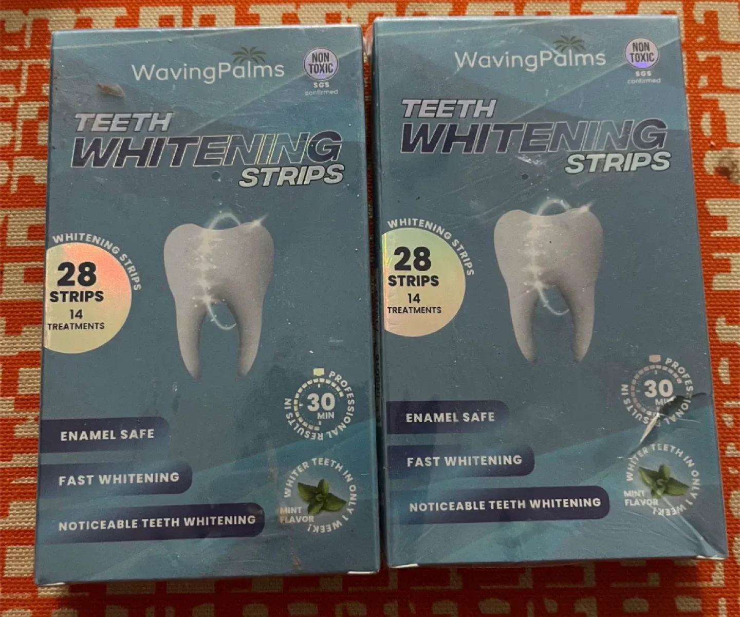 Waving Palms Teeth Whitening Strips (2 Boxes)