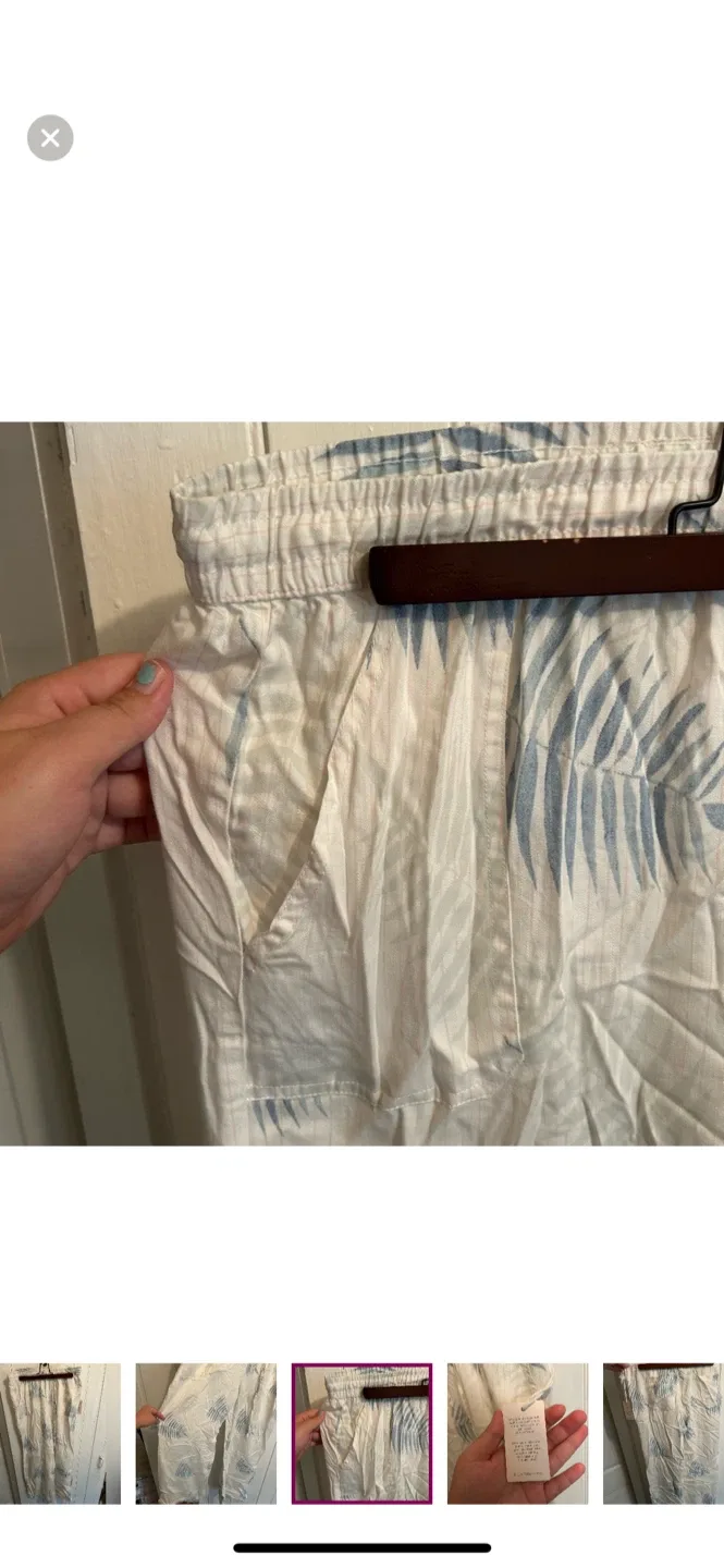 Billy T Shop Palm Print Pants - New with Tags image indicator(3)