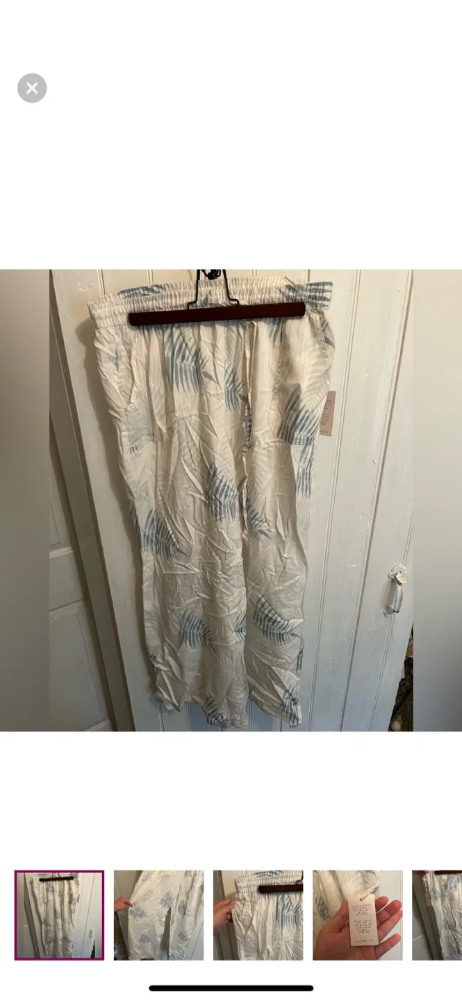 Billy T Shop Palm Print Pants - New with Tags