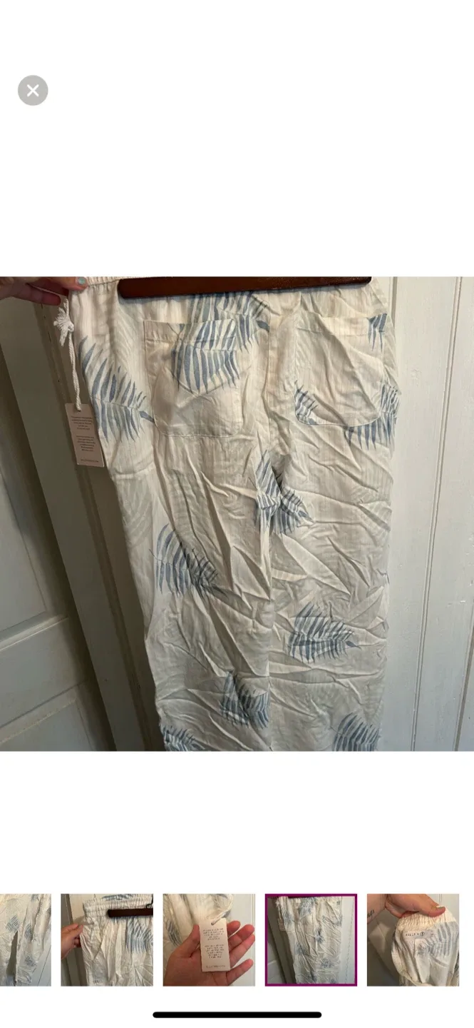 Billy T Shop Palm Print Pants - New with Tags image indicator(5)