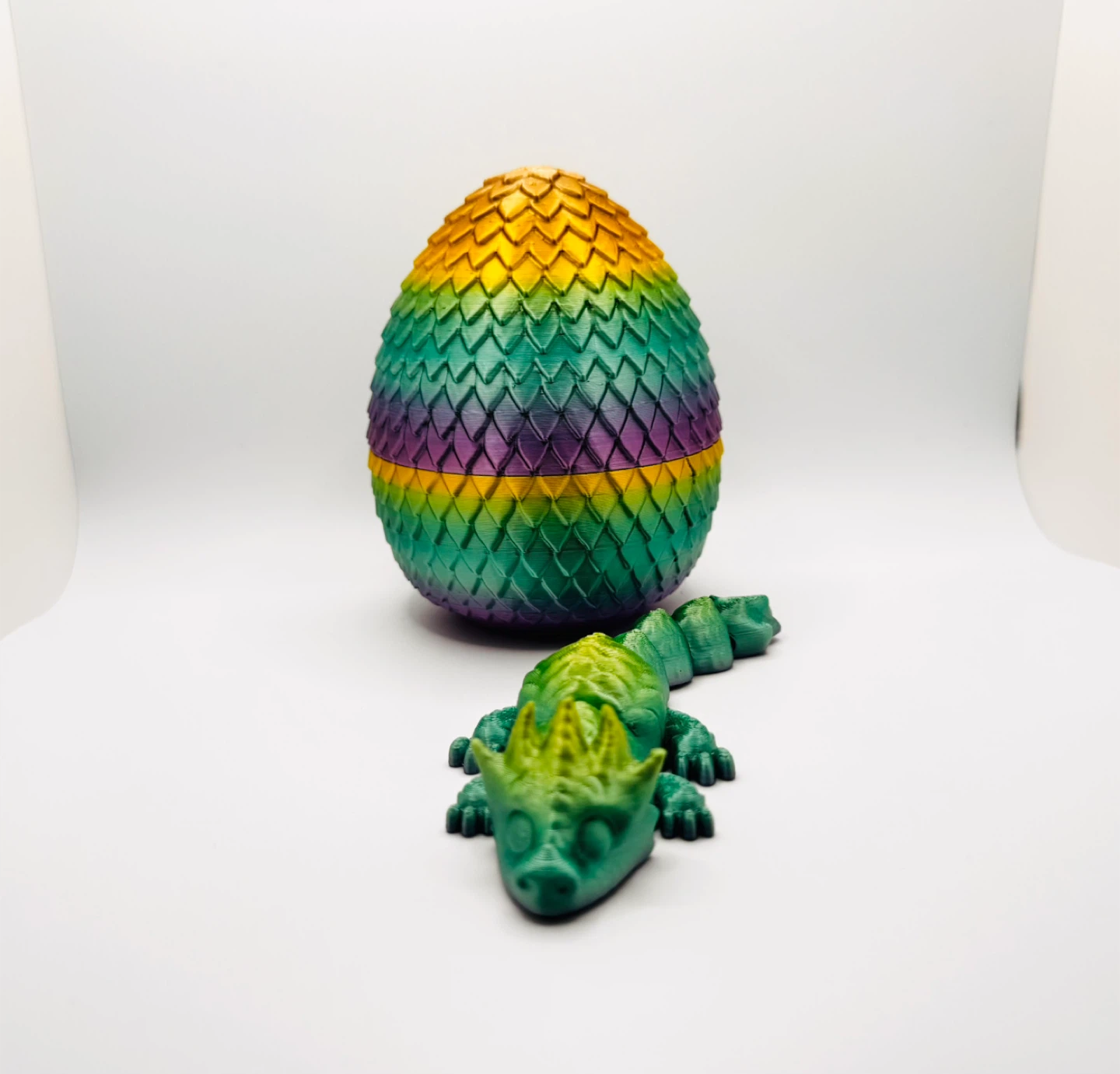 3D printed mystery color dragon with egg - photo 2