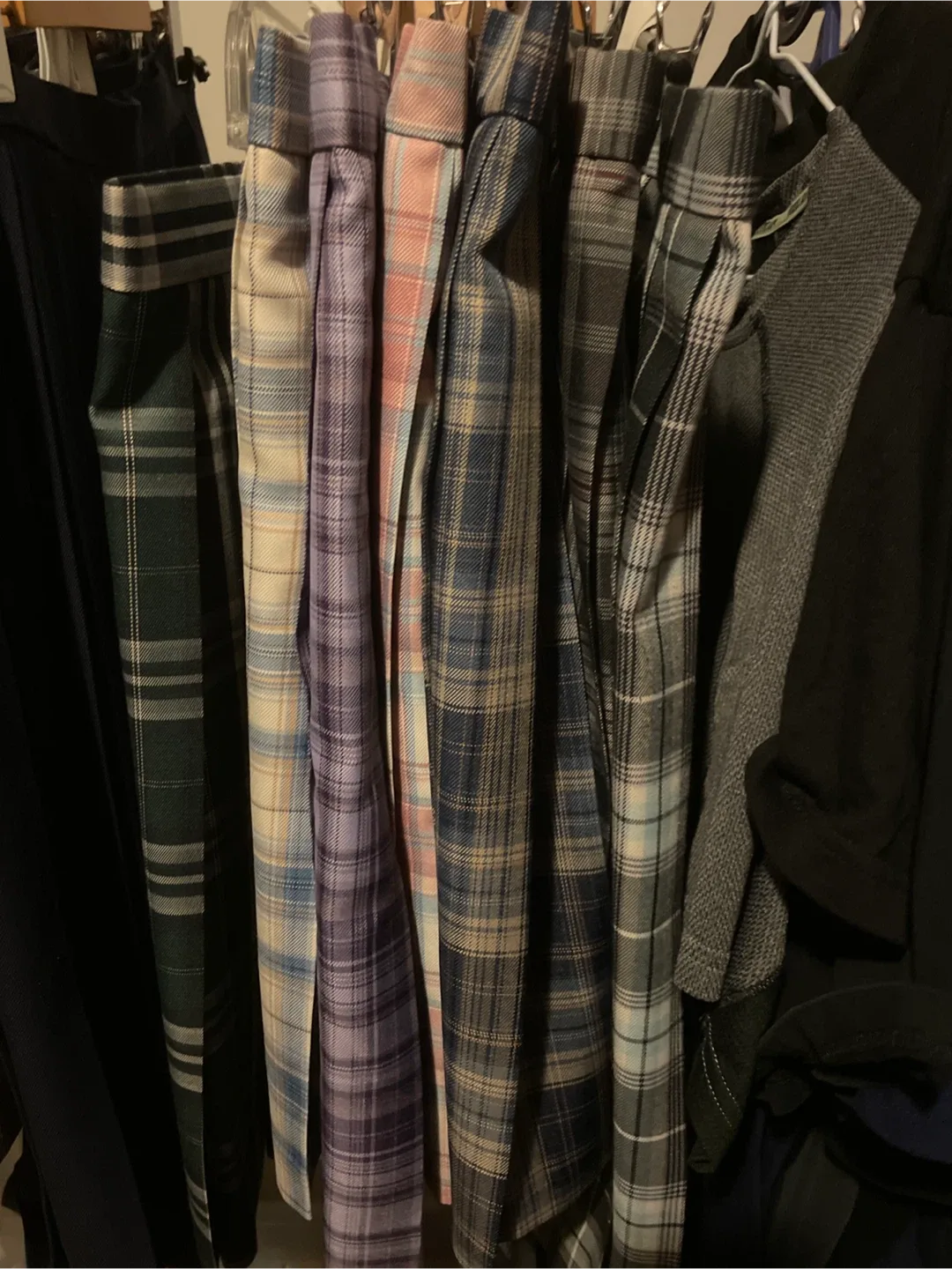 Set of eight Pleated Skirts