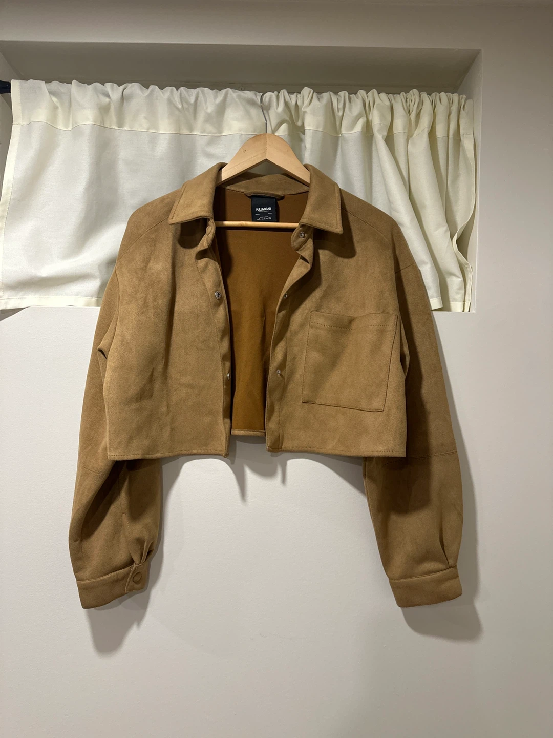 Pull&Bear Suede Crop Jacket - Size S - photo 3