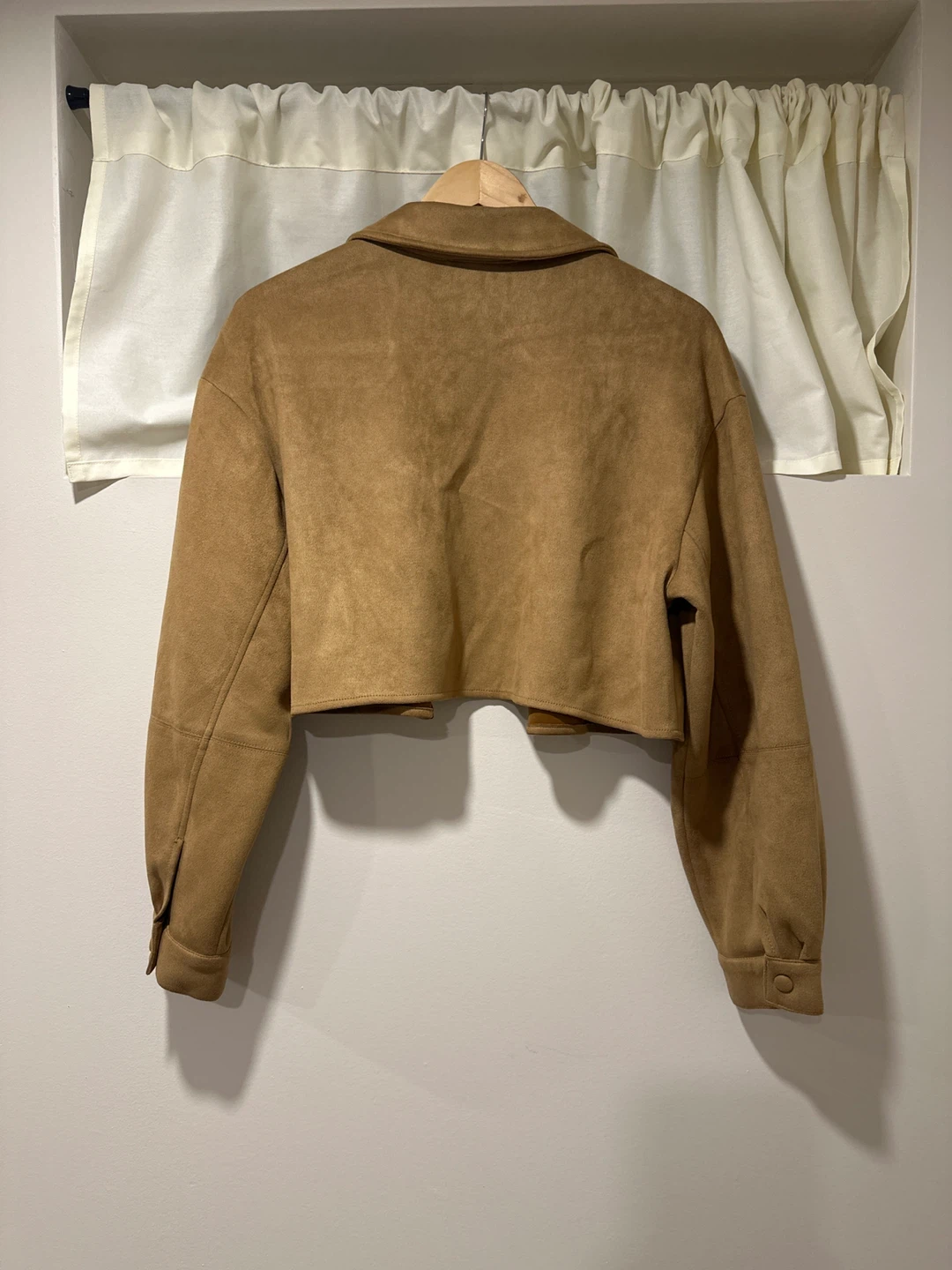 Pull&Bear Suede Crop Jacket - Size S - photo 4