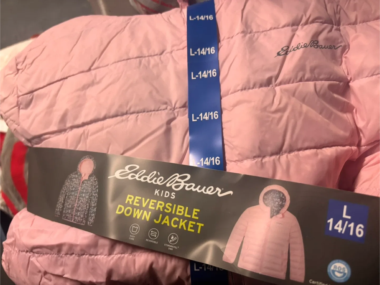 Eddie Bauer Kids Reversible Down Jacket - Size M (10/12) image indicator(2)