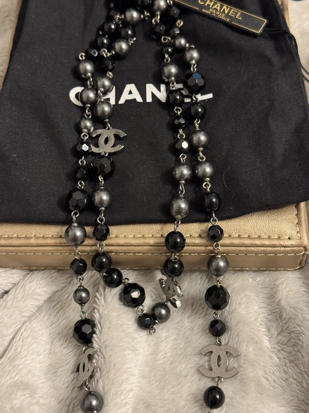 Authentic Chanel Long Pearl Necklace - photo 2