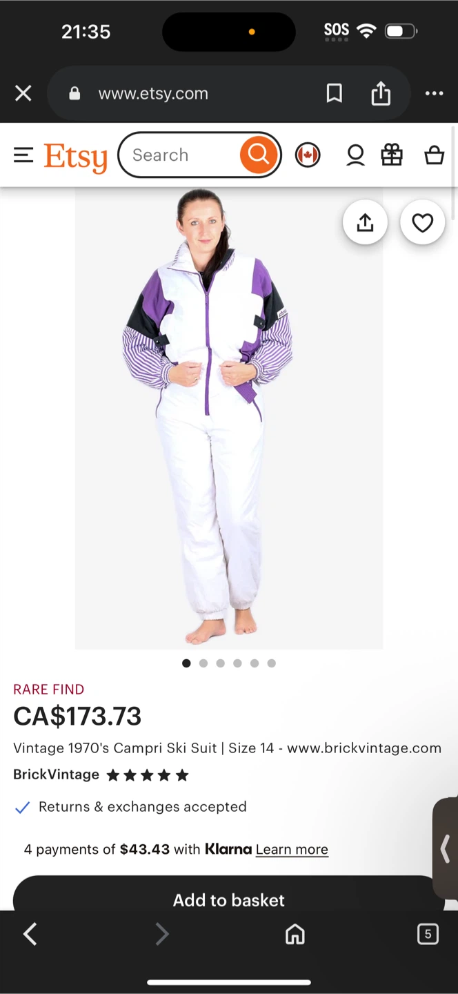 Campri Heidi Ski Suit Vintage - photo 5