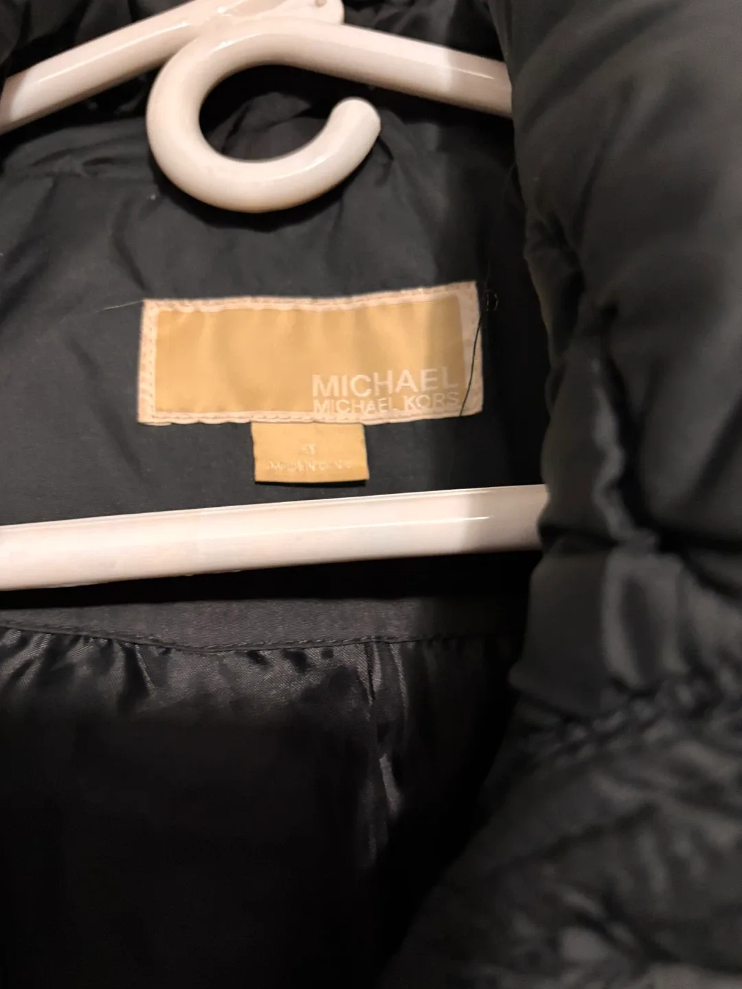 Michael Michael Kors Down Puffer Jacket, Black, Size S image indicator(3)