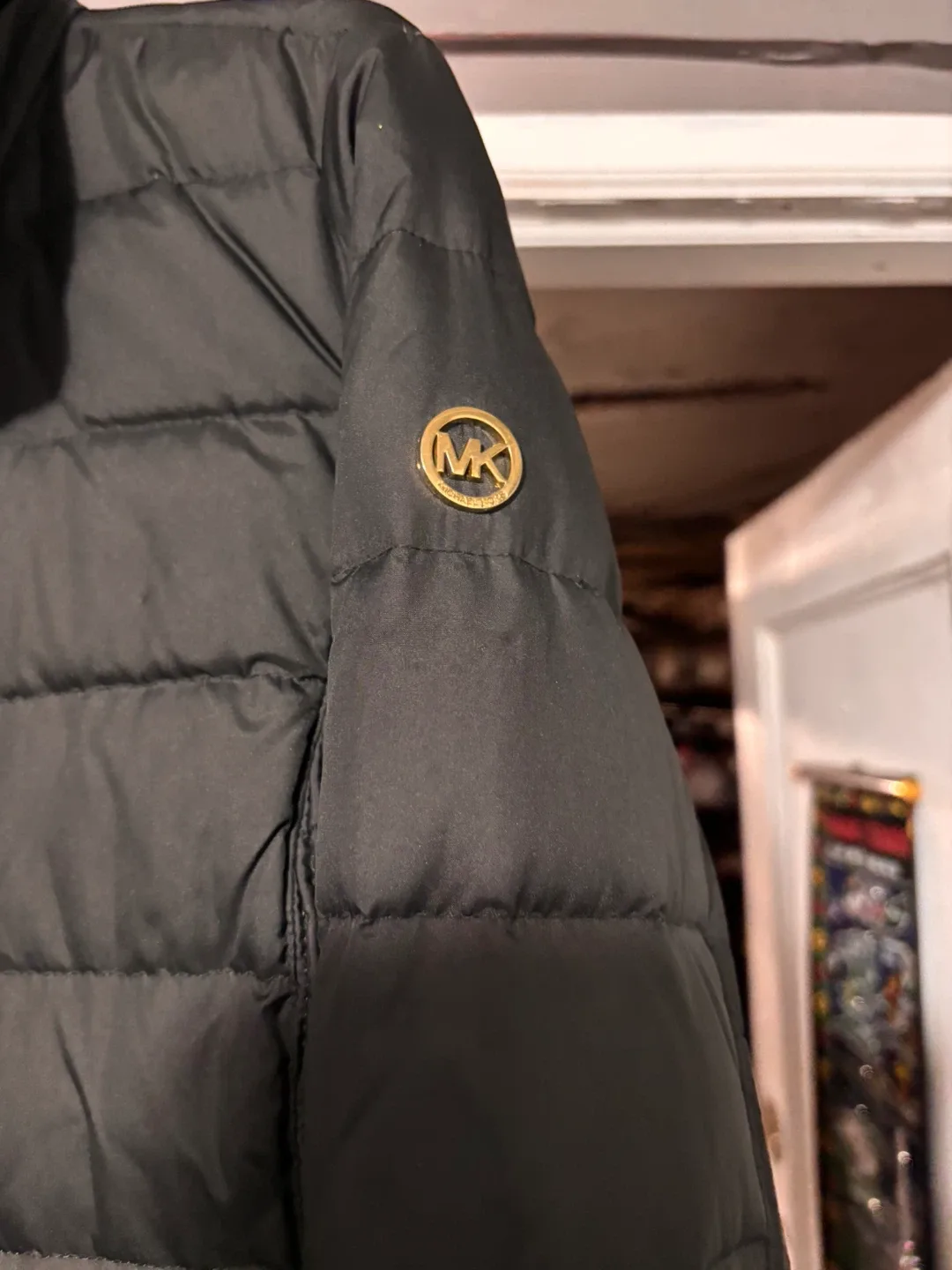 Michael Michael Kors Down Puffer Jacket, Black, Size S