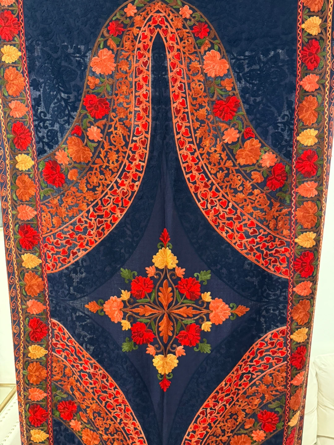 Floral Embroidered Shawl