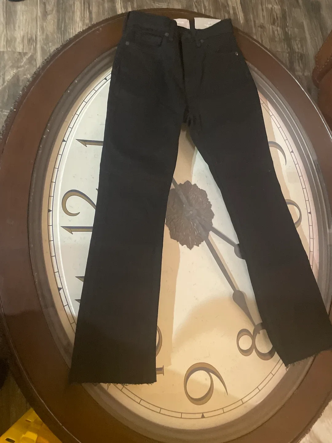 Everlane High Rise Kick Crop Jeans - Black, Size 24