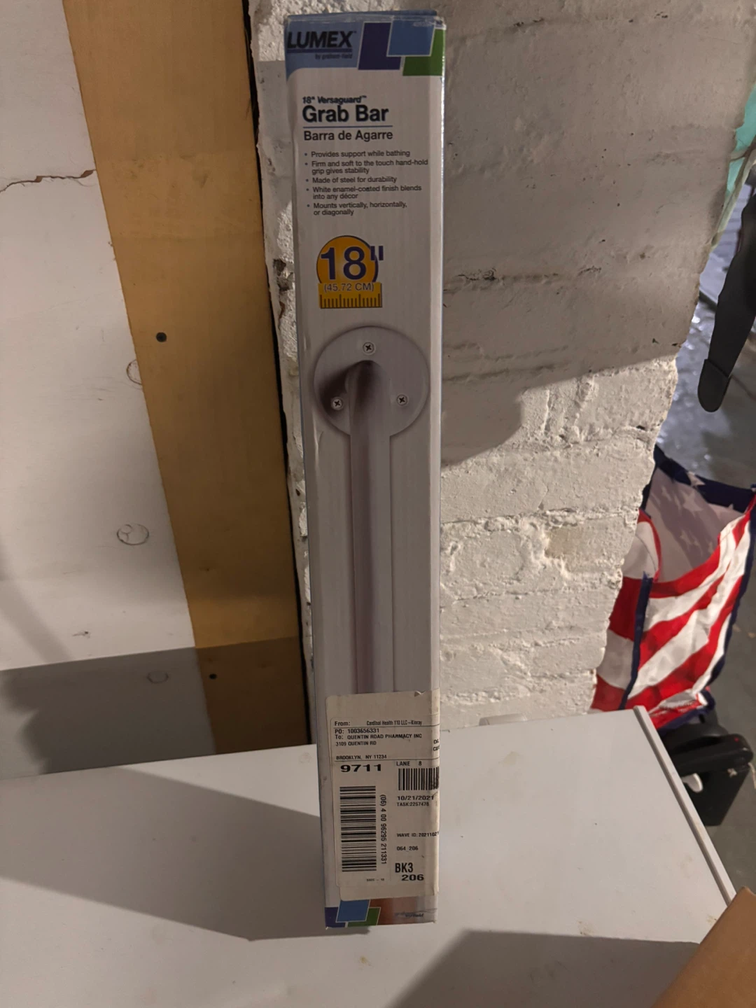 Lumex Versaguard Enamel Coated Grab Bar, 18 Inch - photo 5