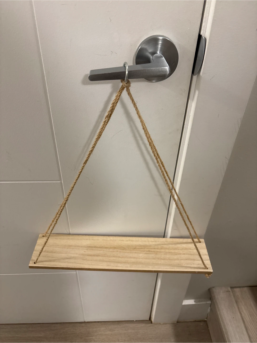 Three Hanging Wooden Shelves 16x3.75 inches - photo 2