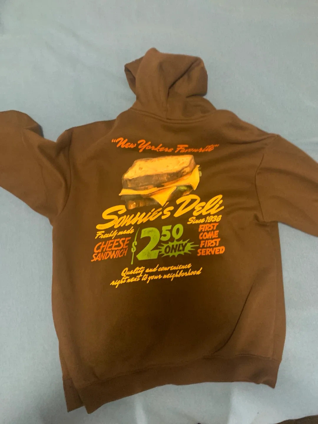 H &M Brown Graphic Hoodie image indicator(2)