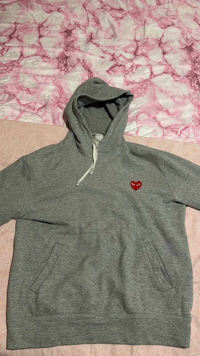 Comme des Garçons PLAY Grey Hoodie