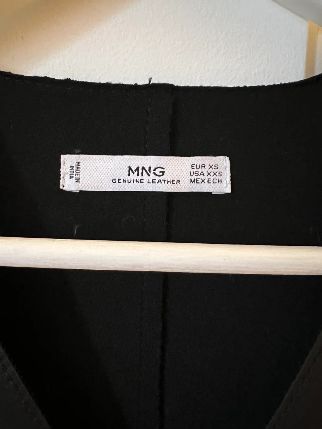 MNG Black Genuine Leather Dress - Size XS image indicator(4)