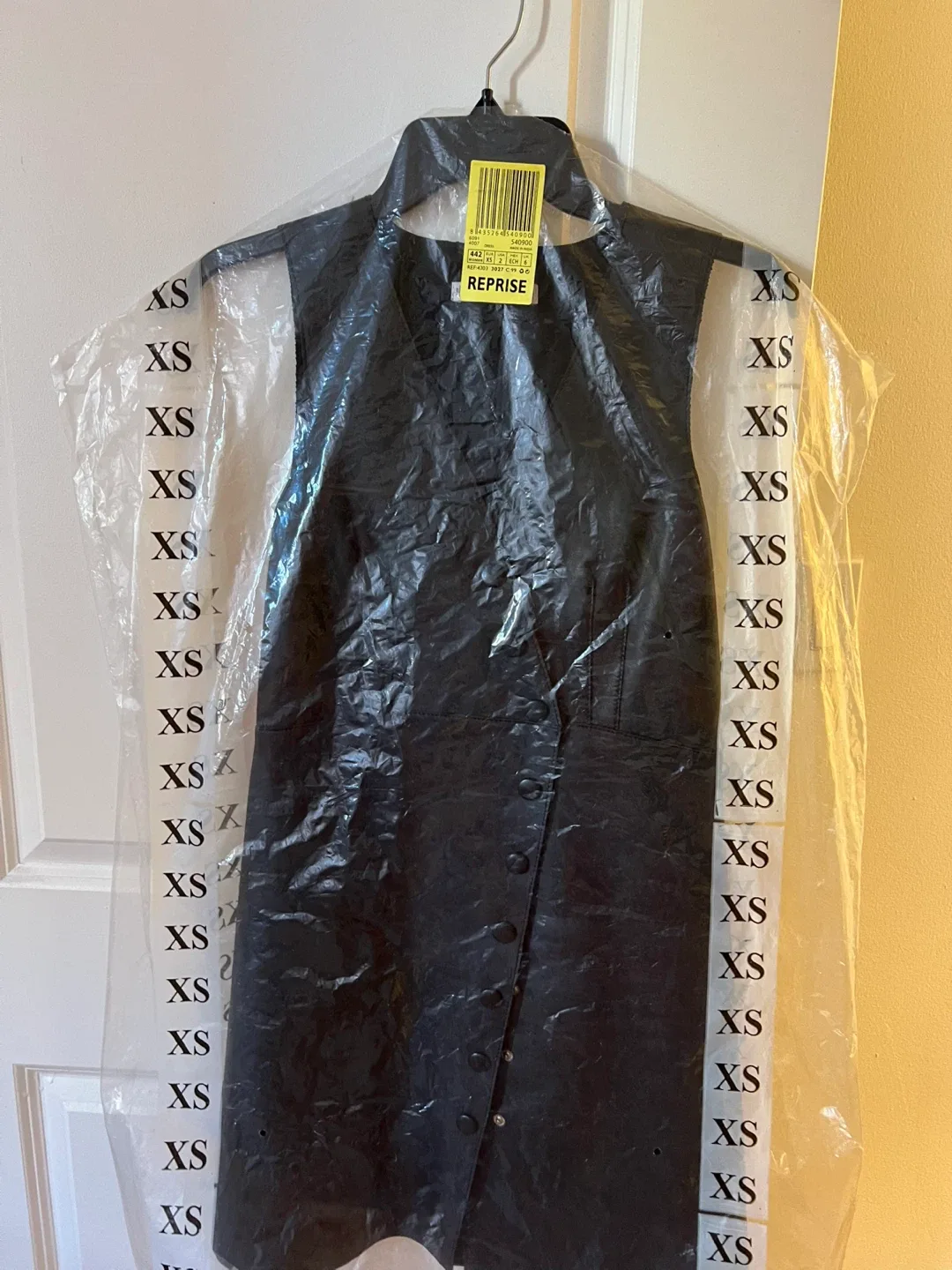 MNG Black Genuine Leather Dress - Size XS image indicator(10)