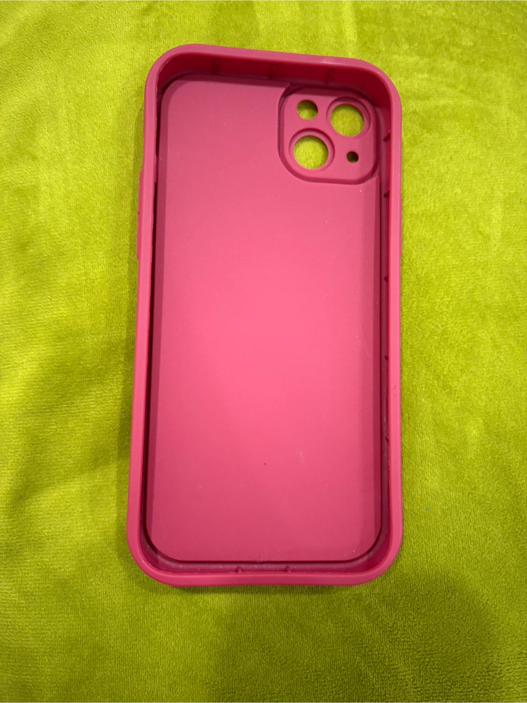 leather texture iPhone 14 plus case- Rose Design - photo 2