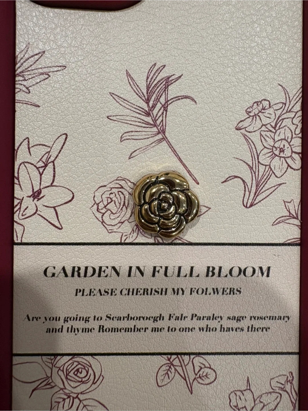 leather texture iPhone 14 plus case- Rose Design image indicator(3)