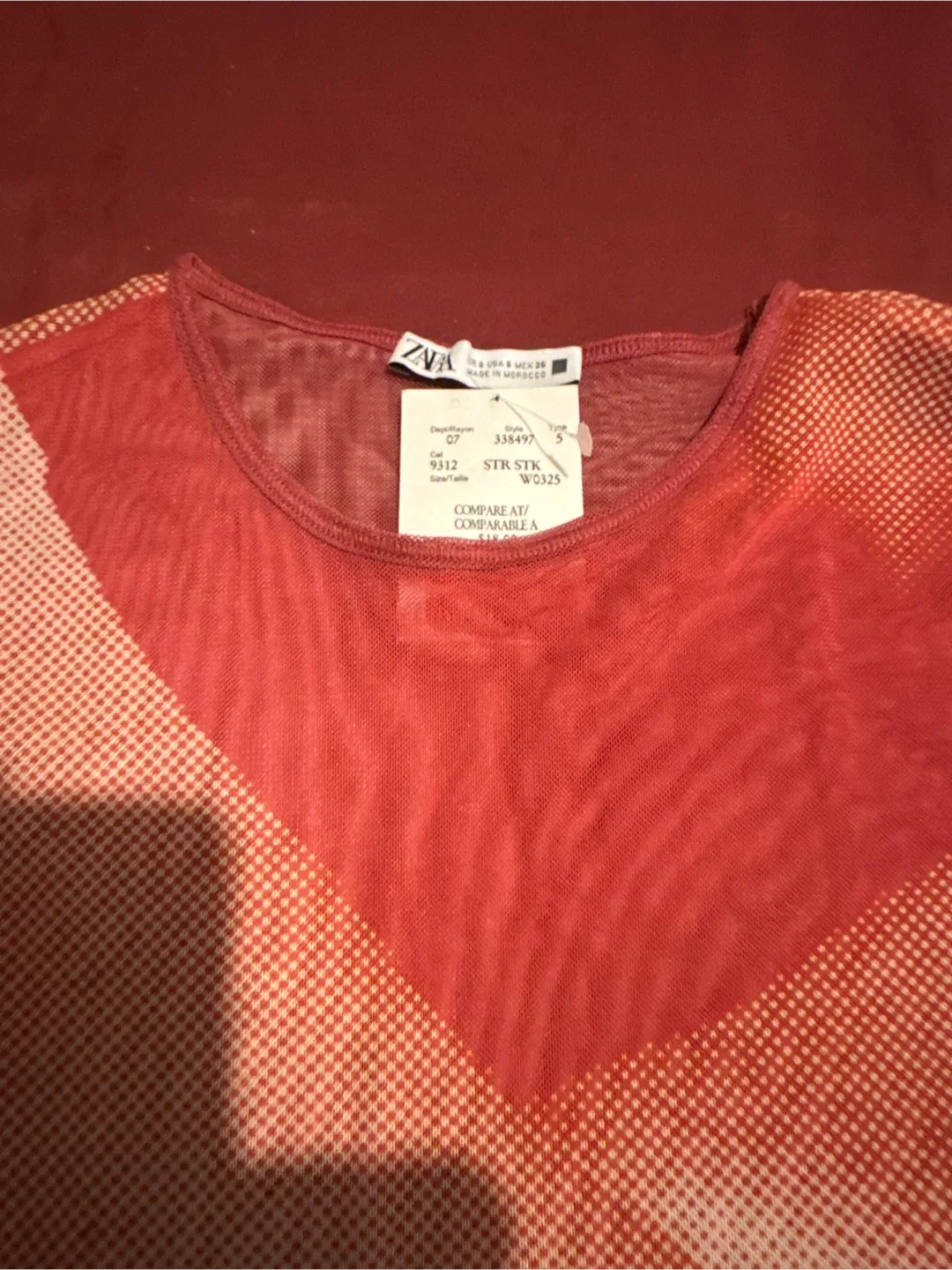 Zara Mesh Long Sleeve Dress - Size S image indicator(2)