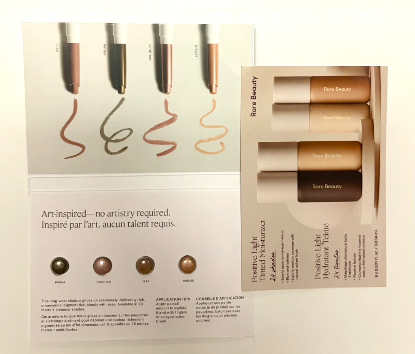 Assorted beauty sample bundle with MAC glitter pouch ✨ image indicator(4)