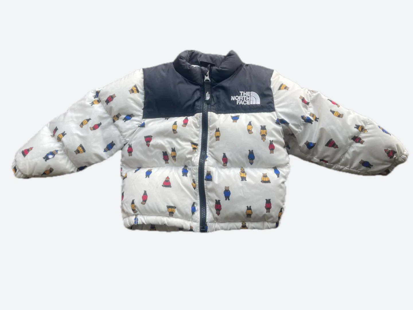KiDS The North Face Puffer Jacket White Bear Print 18m