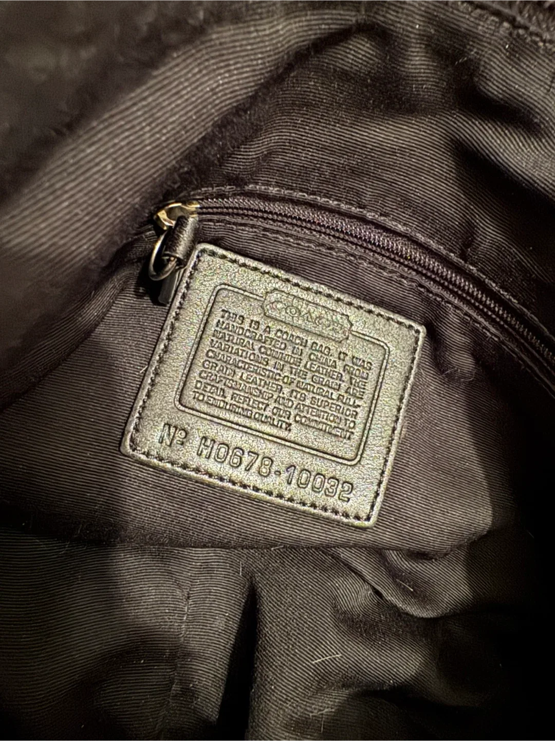 Coach Black Leather Hobo Bag image indicator(5)