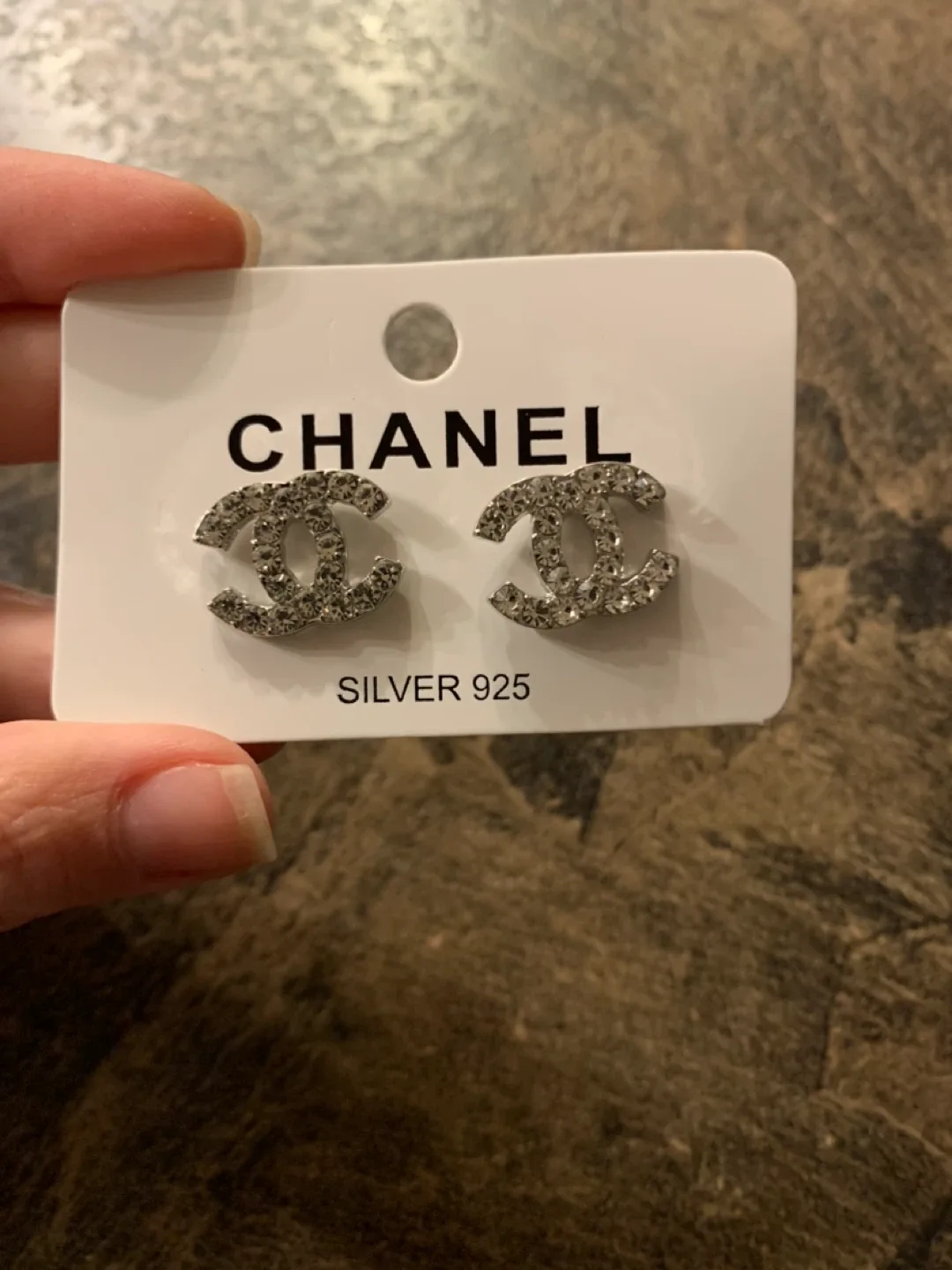 Chanel Silver Earrings