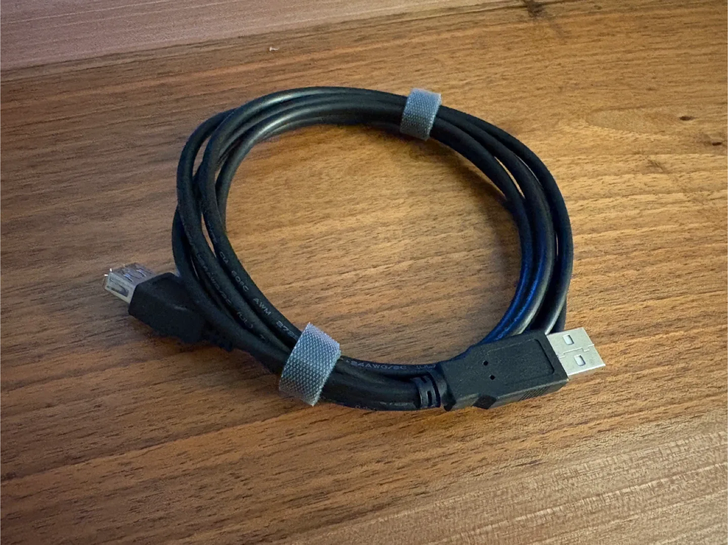 Black USB A to A Cable extension