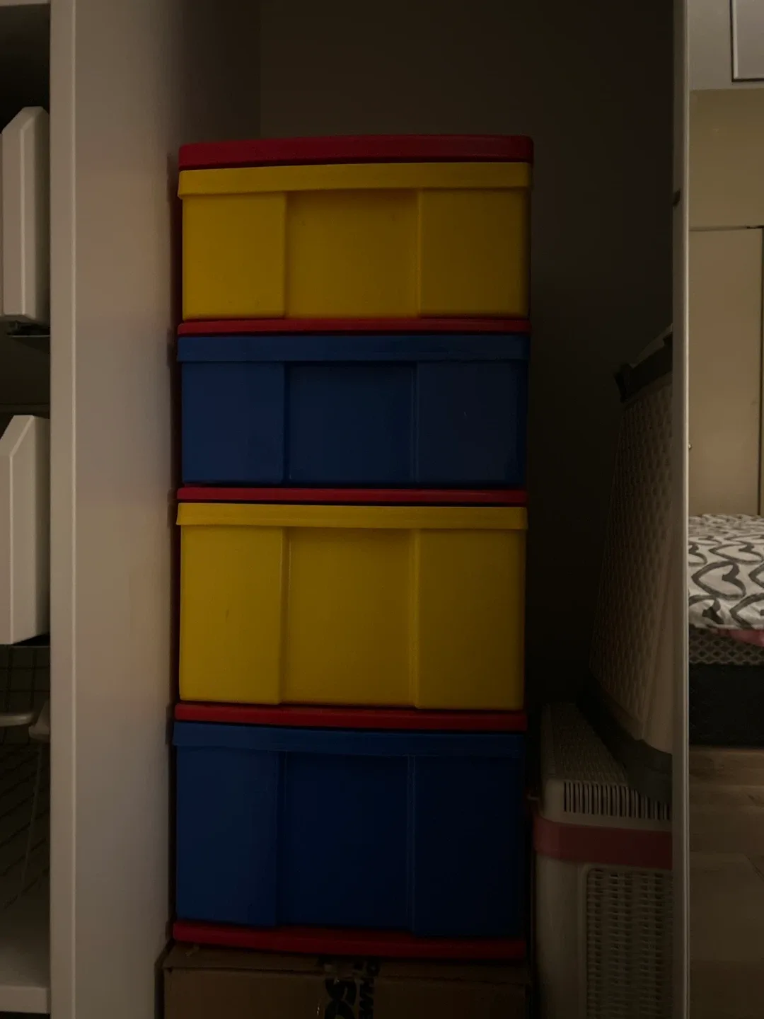 Storage Boxes - Yellow & Blue