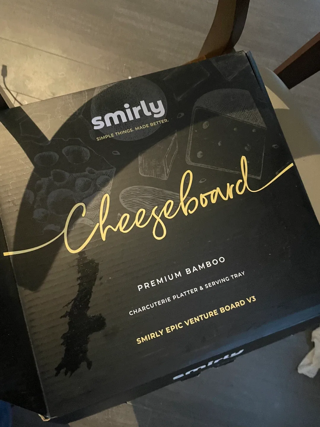 Smirly Cheese Board Set - Premium Bamboo image indicator(3)