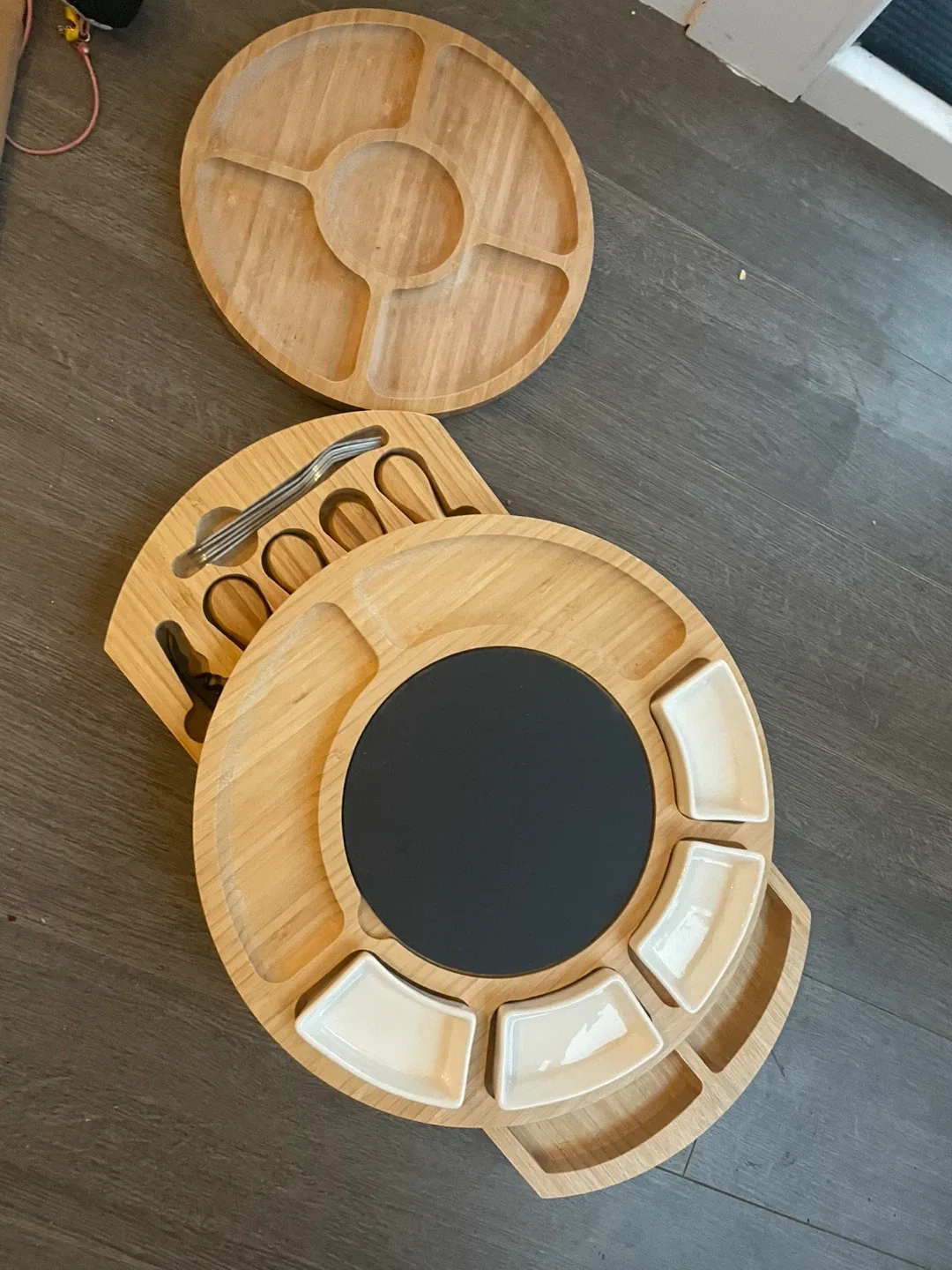 Smirly Cheese Board Set - Premium Bamboo