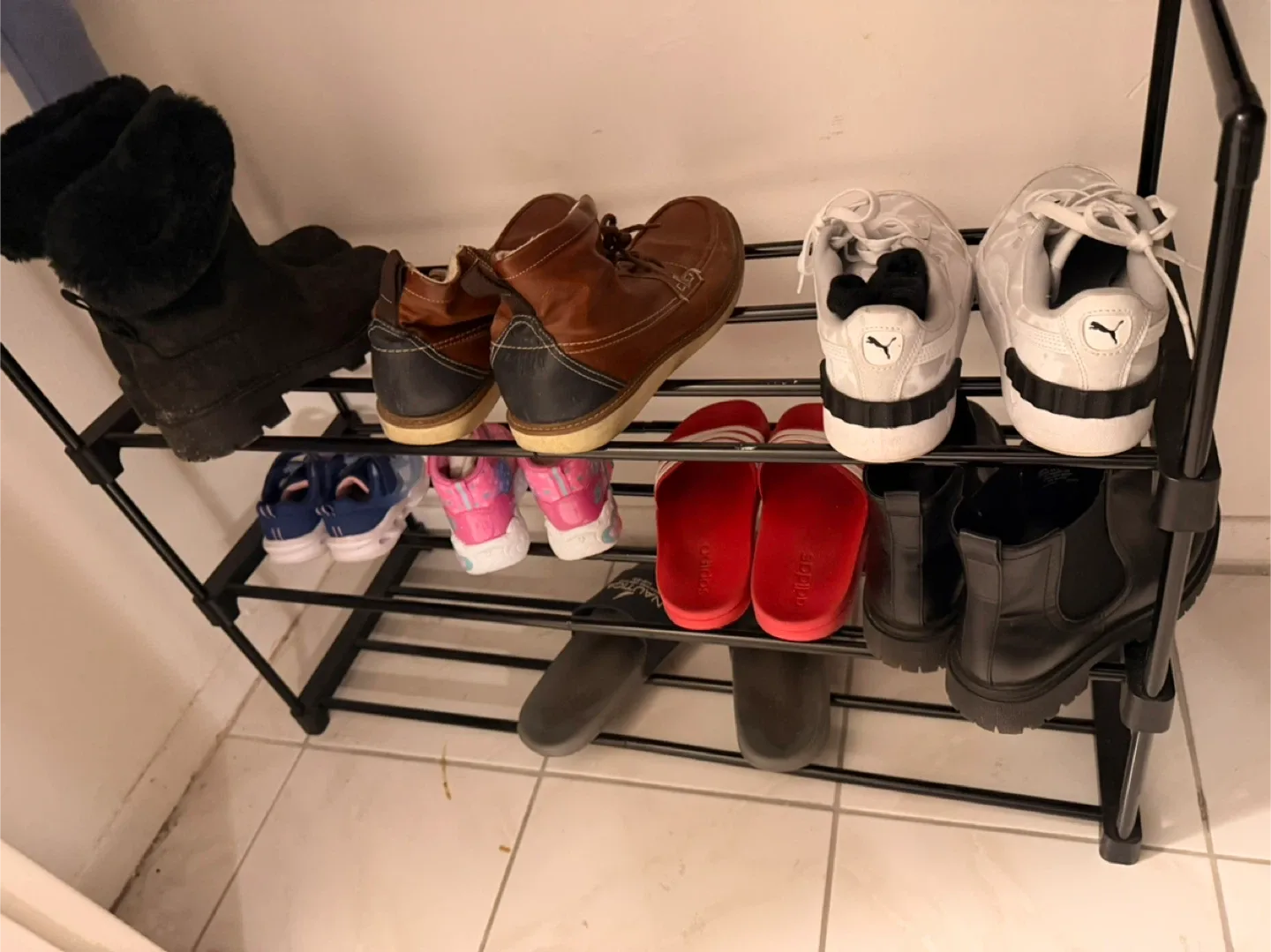 OYREL 3-Tier Metal Shoe Rack image indicator(2)