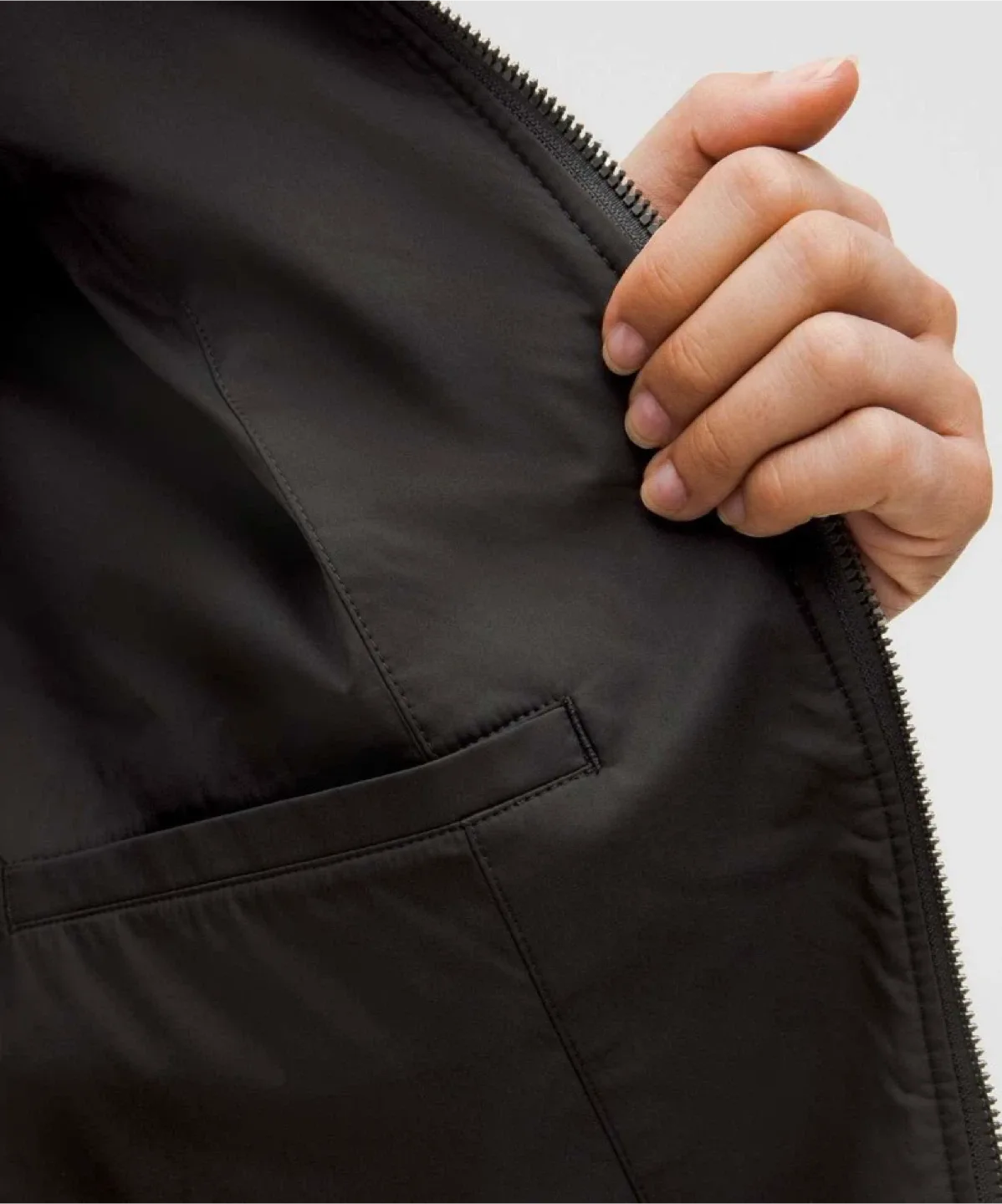 NEW Lululemon Relaxed-Fit Zip-Front Wool Coat image indicator(5)