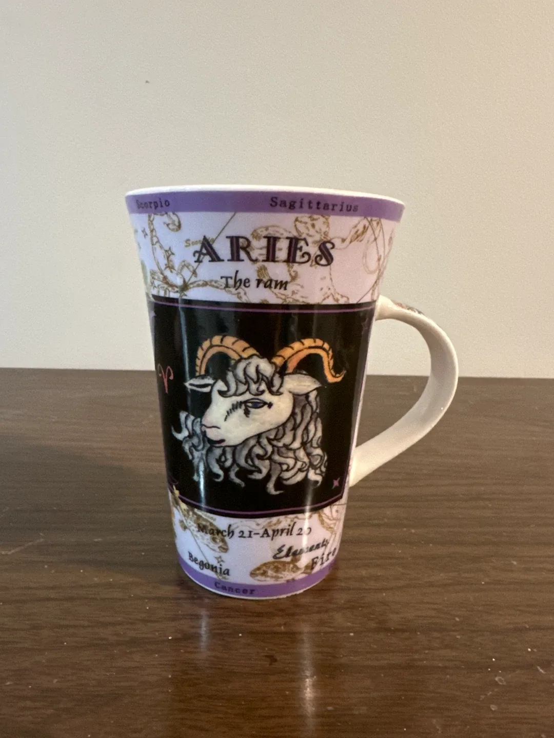 Dunoon Aries Zodiac Fine Bone China