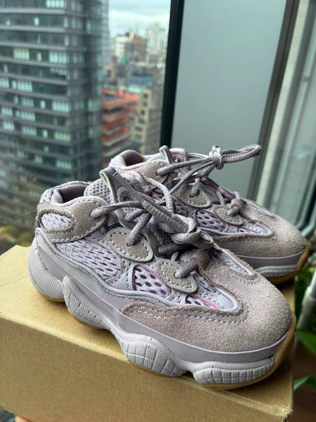Adidas Yeezy 500 Infant 6K kids Toddler lavender purple lilac