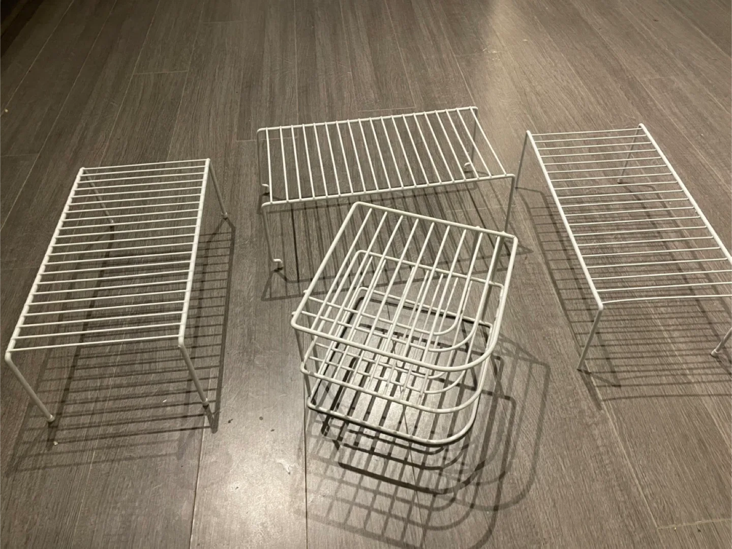 White Metal Kitchen/Pantry Shelves