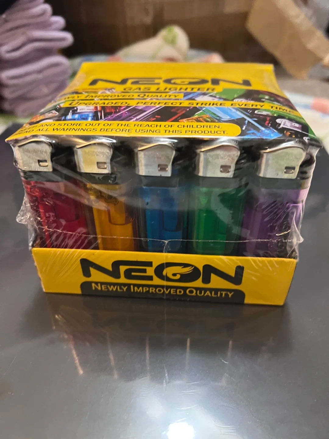 Neon Gas Lighters - 50 Pack image indicator(4)