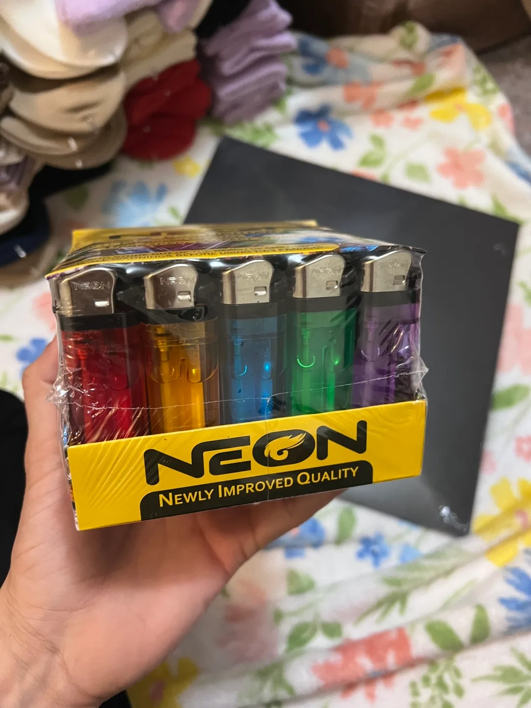 Neon Gas Lighters - 50 Pack