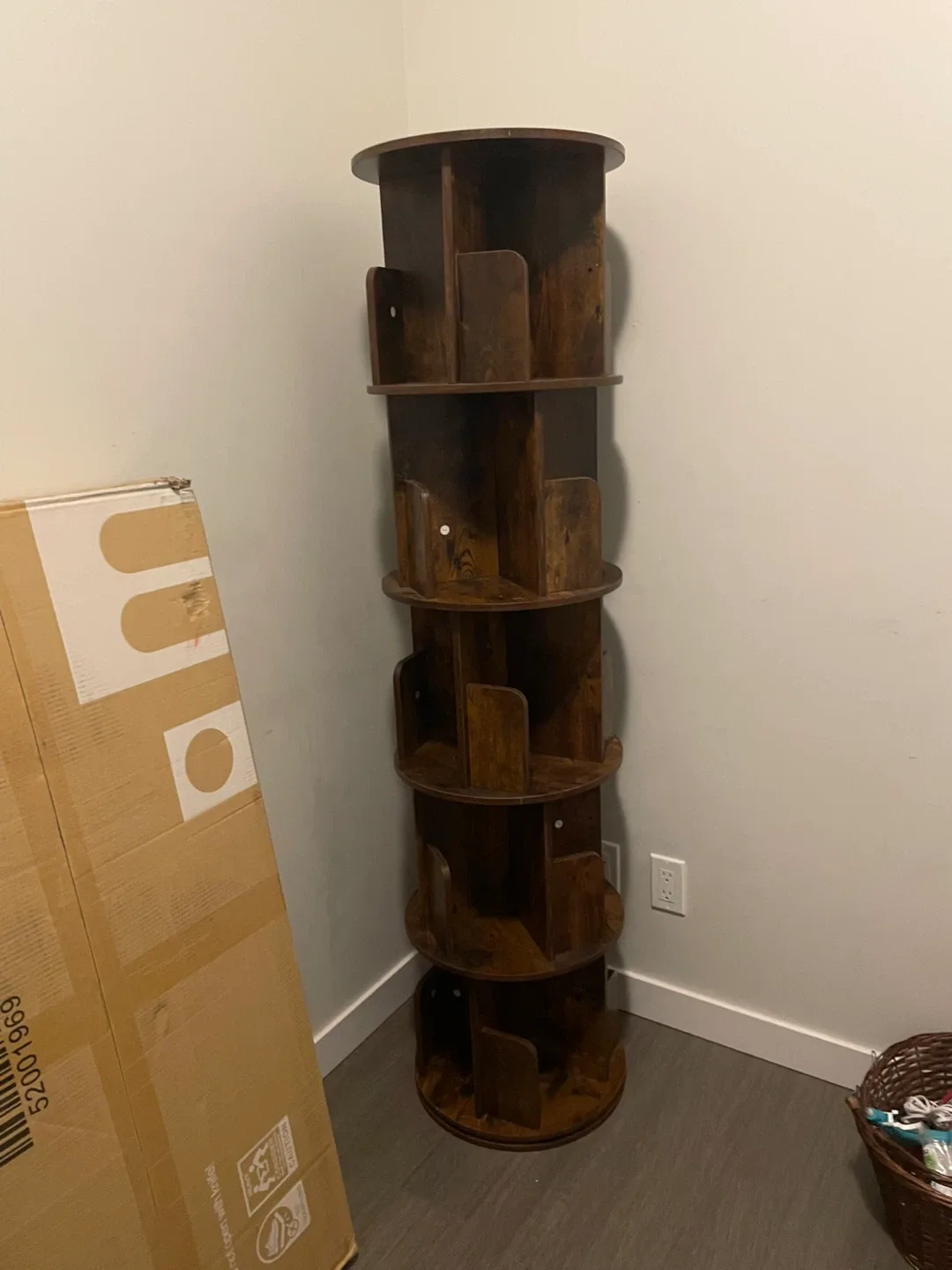 Giantex Rustic Brown Computer Desk - 43" Wooden Home Office Desk