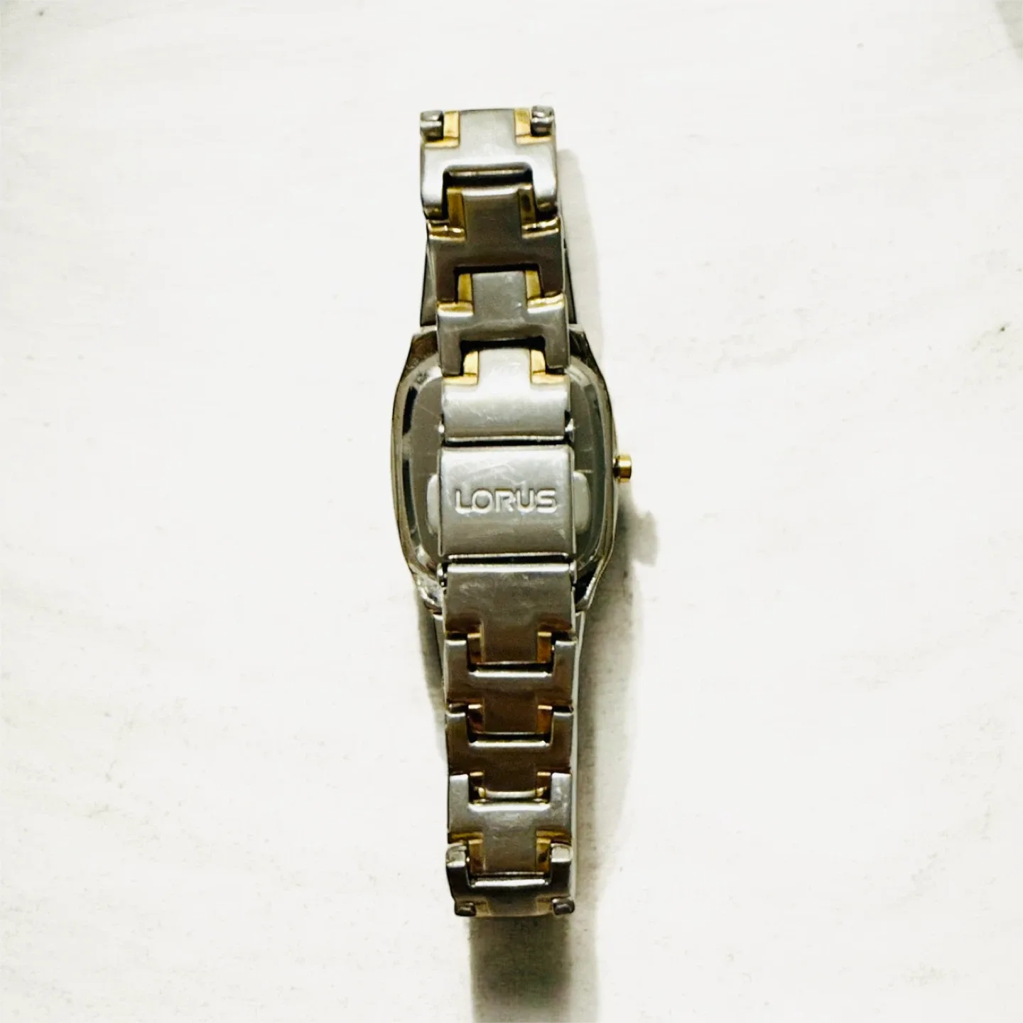 Lorus by Seiko Vintage Silver Tank Watch – Two-Tone image indicator(4)