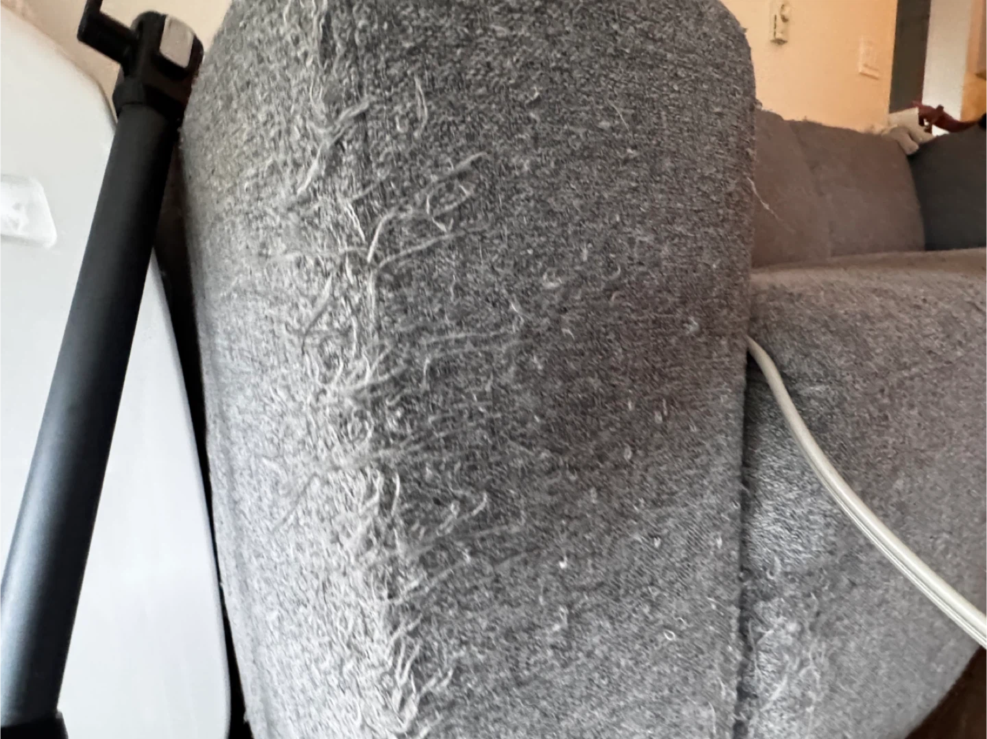 Grey Fabric Couch - Used Condition - photo 2
