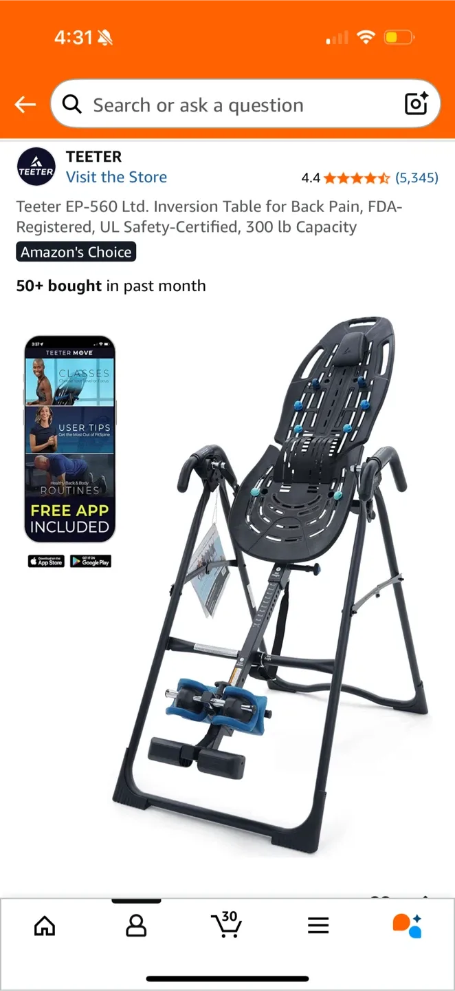 Teeter EP-560 Ltd. Inversion Table