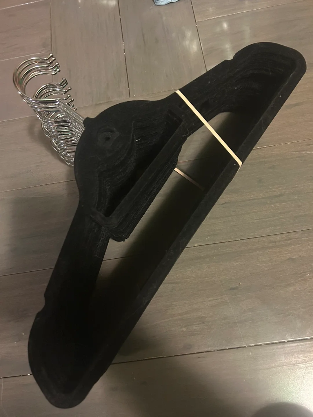 30 or 50 Black Velvet Clothes Hangers