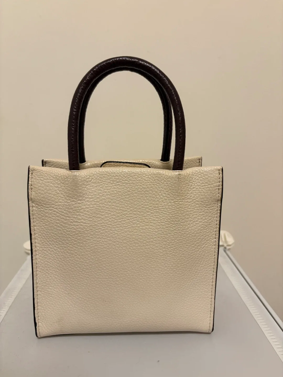 COACH Mini Tote – Cream & Brown image indicator(4)