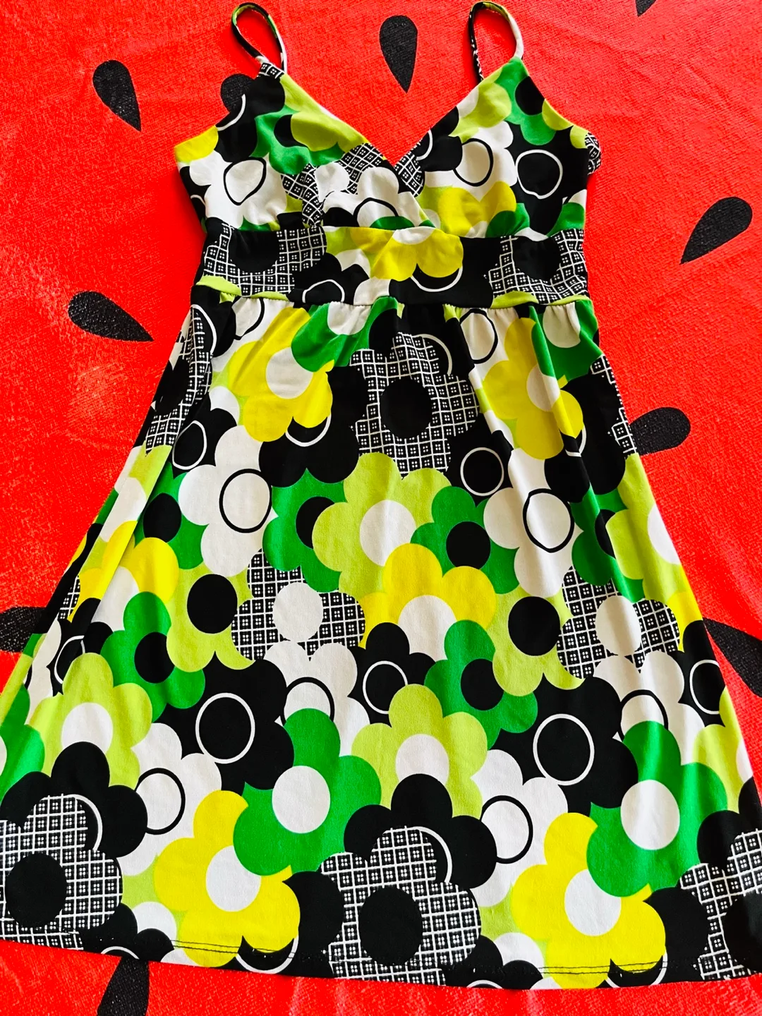 Vintage Floral Print Sundress - small